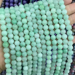 6 8 10MM Natural Stone Jade Chalcedony Round Multicolors Loose Beads For Jewelry Making Diy Charm Bracelets Necklace Accessories