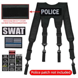 KUNN Tactical Tool Belt Suspenders for Men,Durable Duty Belt Harness with Accessories