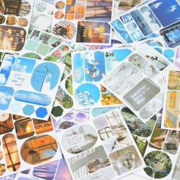 40pcs Ins Style Sticker Book - Tourism Landscape Theme Korean Stationery，Creative Scrapbooking Stickers，Junk Journal supplies