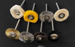 144PCS/100PCS Abrasive Brushes Wheel Set 19mm 22mm 25mm Jewelry Polishing Mop for Dremel Drill 2.35mm Shank Grinding Wheels