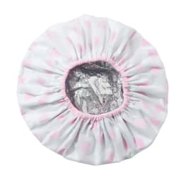 Double Layer Tin Foil Hair Dye Cap Thermal Hair Care Steaming Cap Women Long Shower Cap Printed Waterproof Bathroom Hat