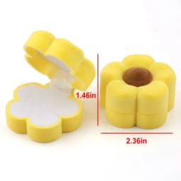 1PCS Mini Velvet Ring Box Creative Jewelry Case Holder Ring Earring Display Box for Wedding Proposal Engagement Birthday Gift