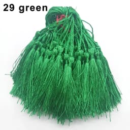 100Pcs Tassels 13cm Silky Floss Bookmark Tassels with Cord Loop Chinese Knot Tassel Fringe Jewelry Making DIY Craft Accessories