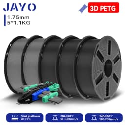 JAYO 3D PETG/ High Speed Matte PETG / PLA Classic Printer Filament 1.75mm 3D Printer Filament 5.5KG Neatly Wound PETG for 3D