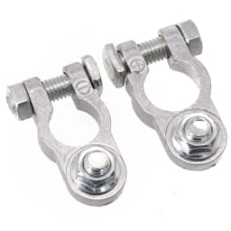 1 Pair Battery Terminal Clamp Zinc Alloy Positive & Negative Pole Auto Car Screw Connector Car Battery Terminal Clamp