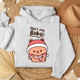 Bubu Dudu Bear Matching Couple Outfit Kawaii Men Women Fall Winter Hoodies Bubu Dudu Cute Printed Clothing Daily Life Apparel
