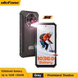 Ulefone Armor X16 Pro 10360mAh Glare Flashlight 5G Rugged Phone Smartphone Android 15 Up to 16GB+256GB 64MP Main Cam 6.56" 120Hz