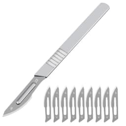 11# 23# Carbon Stell Scalpel Blades With Handle DIY Cutting PCB Phone LCD Screen Repair Tool Surgical Knife