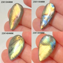 Wholesale Natural Stone Loose Beads Irregular Shape Bead Blue Purple Labradorite Cabochon 2-4Pcs/Lot
