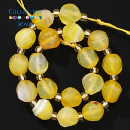 6 8 10mm Natural Stone Beads Yellow Agate Faceted Round Loose Beads for Jewelry Making Diy Beading Accessory