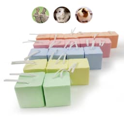 Small Pet Colored Calcium Grinding Stone Pet Hamster Chinchilla Squirrel Rabbit Parrot Guinea Pig Cube Block Pets Supplies 3Pcs