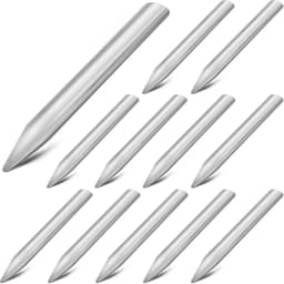 6 Inch Lab Spatula Stainless Steel Lab Scoop Spatula with Rounded Pointed Ends Laboratory Curved Metal Bead Scoop for Scooping T