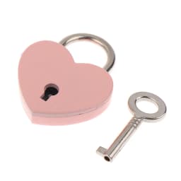 1Set Heart Shape Padlocks Luggage Hardware Locks With Key Lock For Travel Wedding Jewelry Box Diary Book Suitcase Christmas Gift