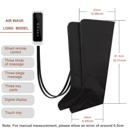 NEW Air Compression Leg Massage 6 Airbag Pneumatic Boots Used for Circulation and Leg Muscle Relaxation to Relieve Varicos Veins