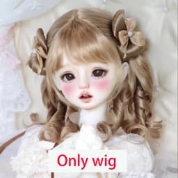 1/6BJD Wig Bangs Ponytail Curly Soft Mohair Wig Braids Suitable for 30cm DD SD Doll Wig Toy Accessories 6-7 Inches Hair