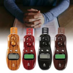 Model 3003s Electric Rings Rosary Digital Finger Tally Counter with Beep Sound LED Digital Tasbeeh Stress Relief Gadget