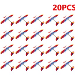 1-20PCS DIY Hand Throw Flying Planes Elastic Rubber Band Powered Flying Airplane Plane Model Toys For Children