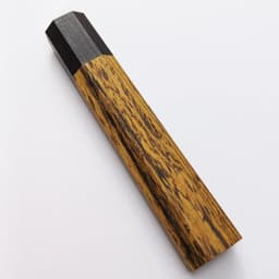 1piece Golden sandalwood+ Ebony Octagonal Knife Handle for DIY Semi-finished Damascus Knife Handle Material Kitchen Knife Handle