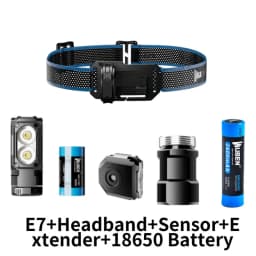 Wuben E7 1800Lumens Ultra-Compact and Lightweight Headlamp&Flashlight Recheargeable Troch Light(Black Cold White:5000K)