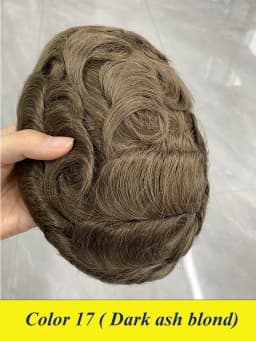 Bond--Male Hair Prosthesis Mono Lace,PU Front And NPU Back Men's Wig Durable Men's Capillary Prothesis 100% Natural Wigs For Men