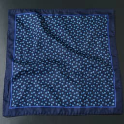 32cm Fashion Mens Oversized Polka Dot Pocket Square Elegant Silky Floral Navy Blue Handkerchief Wedding Tuxedo Accessories Hanky