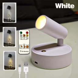 3 color temperature LED timed remote control night cross-border remote control charging household ornament lighting circular rot