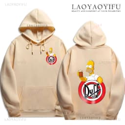 Duff Beer Hoodie Funny The Simpsons Duff Classic Beer Graphic New in Hoodies & Sweatshirts Pullover Sweatshirts Men Women Tops