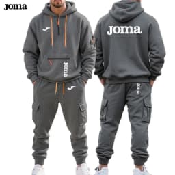 Joma spring fall Men's sets New Multi-pocket Zipper Long-sleeved Hoodie Sports and Leisure Pants Two-piece Fitness Jogging Suit