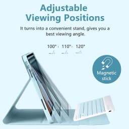 With Pencil Holder For Redmi Pad 2 9.7 Case with Keyboard Detachable Wireless Keyboard Tablet Cover Redmi Pad 2 SE 9.7 Funda