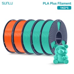 SUNLU 5KG PLAPLUS Filament 1.75MM Neatly Arranged No Knots No Bubble Eco-Friendly Non-Toxic Odorless Bright Color Good Toughness