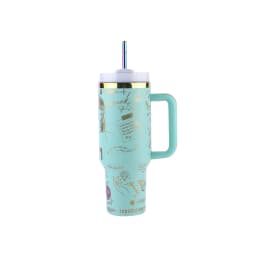40oz Vacuum Insulated Car Mug Thermal Coffee Car Cup with Straw Stainless Steel Vacuum Insulated Tumbler for Sports Outdoor Tour