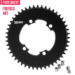 PASS QUEST 107BCD Bicycle Chainring 42T-58T Close Disc Black Chainwheel Narrow Wide Teeth forAXS Sprocket for Sram FORForce Aero