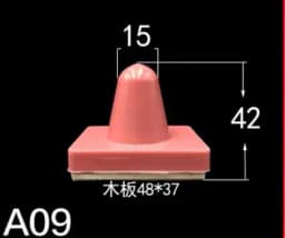 One Piece 25 Degree Pad Printing Rubber Head High Density Corrosion Resistance for Pneumatic Machine