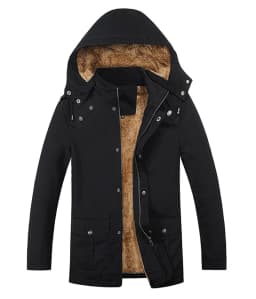 Military Cargo Coat Mens Thick Warm Man Jacket Winter Parkas Casual Cotton Padded Jacket Male Multi-Pocket Fur Hoodies Men Parka