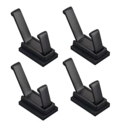 4PK Strong Magnetic Coat Hooks Rubber Coated Magnetic Hanger Mount Heavy Duty Metal Door Office Kitchen Refrigerator