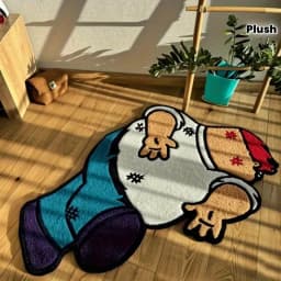 VIKAMA Funny Joke Cartoon Bedroom Carpet Soft and Slip-resistant Children's Bedside Rug Living Room Sofa Cushion Home Decoration