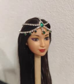 Need 15days process time New Handmade Toy necklace Earrings Crystal diamond accessories for your 1/6 scale BB FR dolls BBMOD32