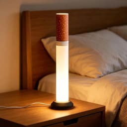 LED Ambient Night Light with Warm Glow Creative Bedside Lamp Warm Light Cigarettes Ornament for Home Office Desktop Decoration