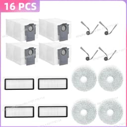 Fit For ( Roborock Qrevo Curv / S5V / S5X / 5A1 / 5XC / 5AE / CurvC / Qrevo C / Qrevo C Pro ) Parts Brush Filter Mop Cloth Bag