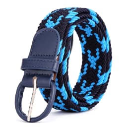 Women's Elastic and Elastic Woven Belt in One Outfit, Casual and Versatile Denim Belt for Men and Women