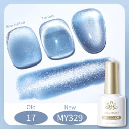 BORN PRETTY 10ml Silver Water Light Cat Magnetic Gel Nail Polish Nail Supplies Vernis Semi Permanent Gel for Fall Winter Nails