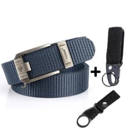 Luxury Metal Automatic Buckle Canvas Belts For Men Thick Tough Nylon Webbing Waistband Outdoor Jeans Pants Tactical Belt Hiking