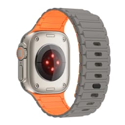 Magnetic Loop For Apple Watch Band 45mm 44mm 40mm 41mm 46mm Silicone Bracelet iWatch Series 10 9 8 7 6 5 se Ultra 2 strap 49mm