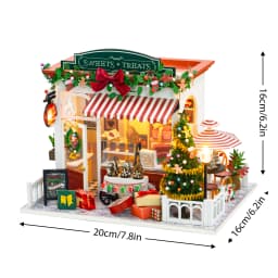 DIY Book Nook Kit Miniature Dollhouse Kit For Adult and Teens Christmas Gift Booknook Bookend Alley Model Build with Dust Cover