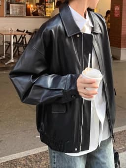 Retro Brown Leather Jacket Women's Hong Kong Style Loose American Retro Motorcycle Jacket Top Spring Autumn High End Sweet Style