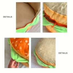 Realistic Burger Pillow Cushion-Fun Prank Gift Office Chair Pad Cheeseburger Pillow Hamburger Plushie Pillow Gift For Kids