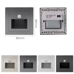 PIR Motion Detector Sensor Led Stair Light Infrared Human Body Induction Lamp Recessed Steps Ladder Staircase Bedroom Decoration
