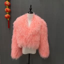 New Pattern Plus Size Dark Brown color Mongolia Sheep Fur Jacket Women Real Fur Jacket Female Winter Warm Outerwear