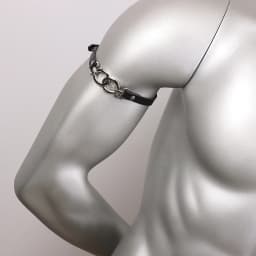 Men Punk PU Leather Armband, Adjustable Straps Nightclub Clubwear Costume Cosplay Rave