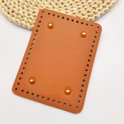 Rectangle Shaped PU Bag Bottom For Knitted Bag Crochet Bag Durable Bag Bottom With Rivet Bag Accessorie